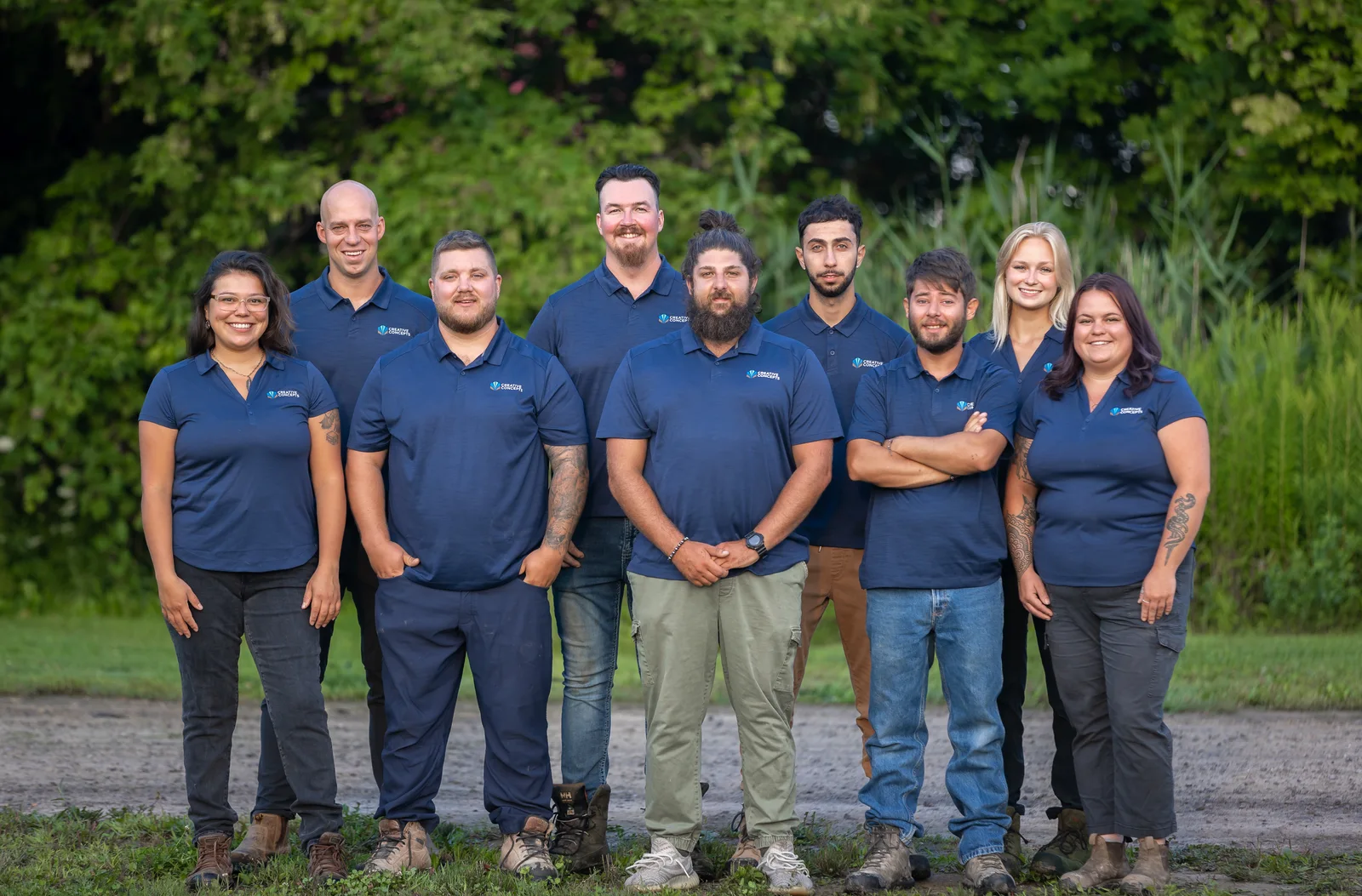 Creative Concepts landscape team portrait.